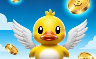Image A Duck Collecting Coins